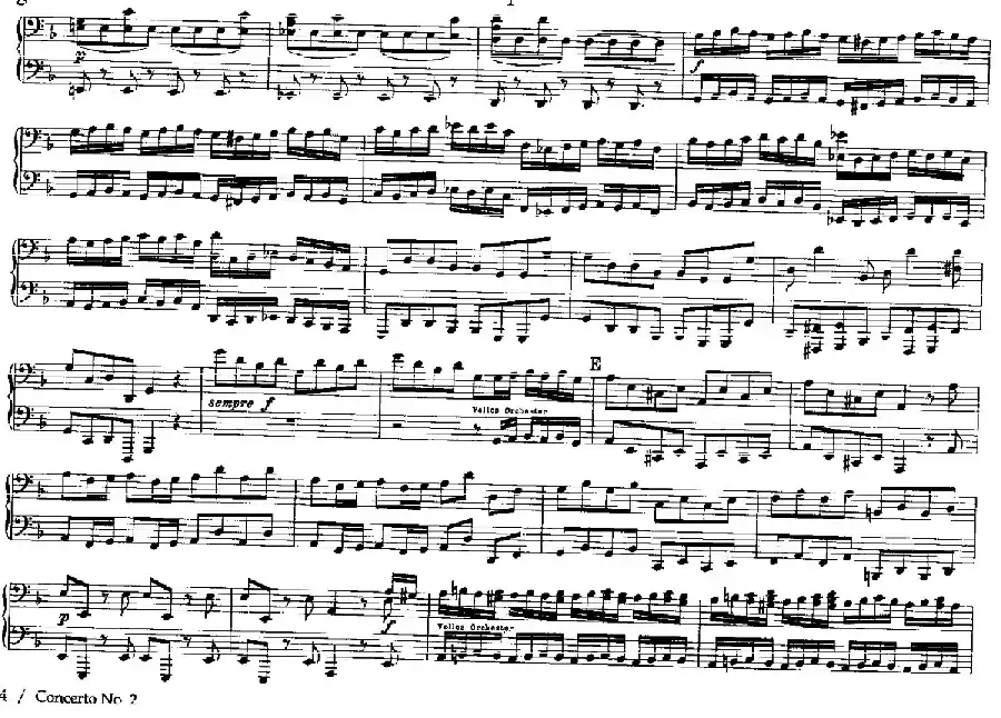 Brandenburg Concerto No.2 in F Major BWV.1047(F大调第二勃兰登堡协奏曲·四手联弹版)