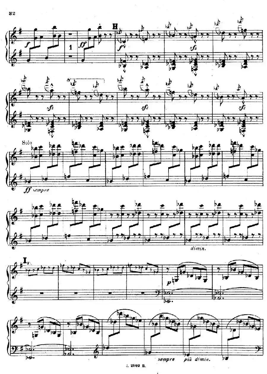 Symphony on a French Mountain Air Op.25(法国山歌交响曲·钢琴独奏·Ⅲ)
