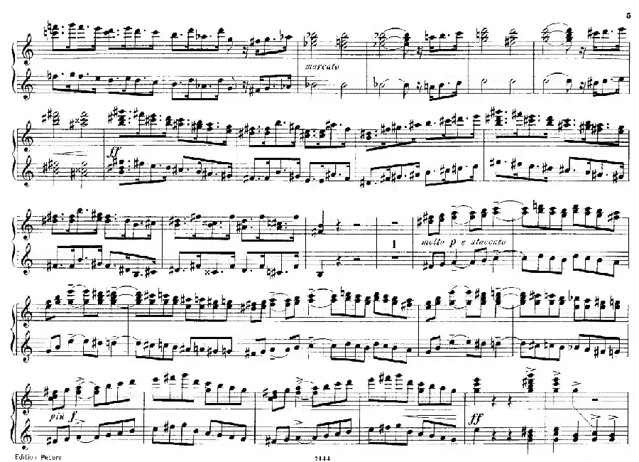 Deux Morceaux Pour Quatre Mains Op.43(2首四手联弹小品·1)