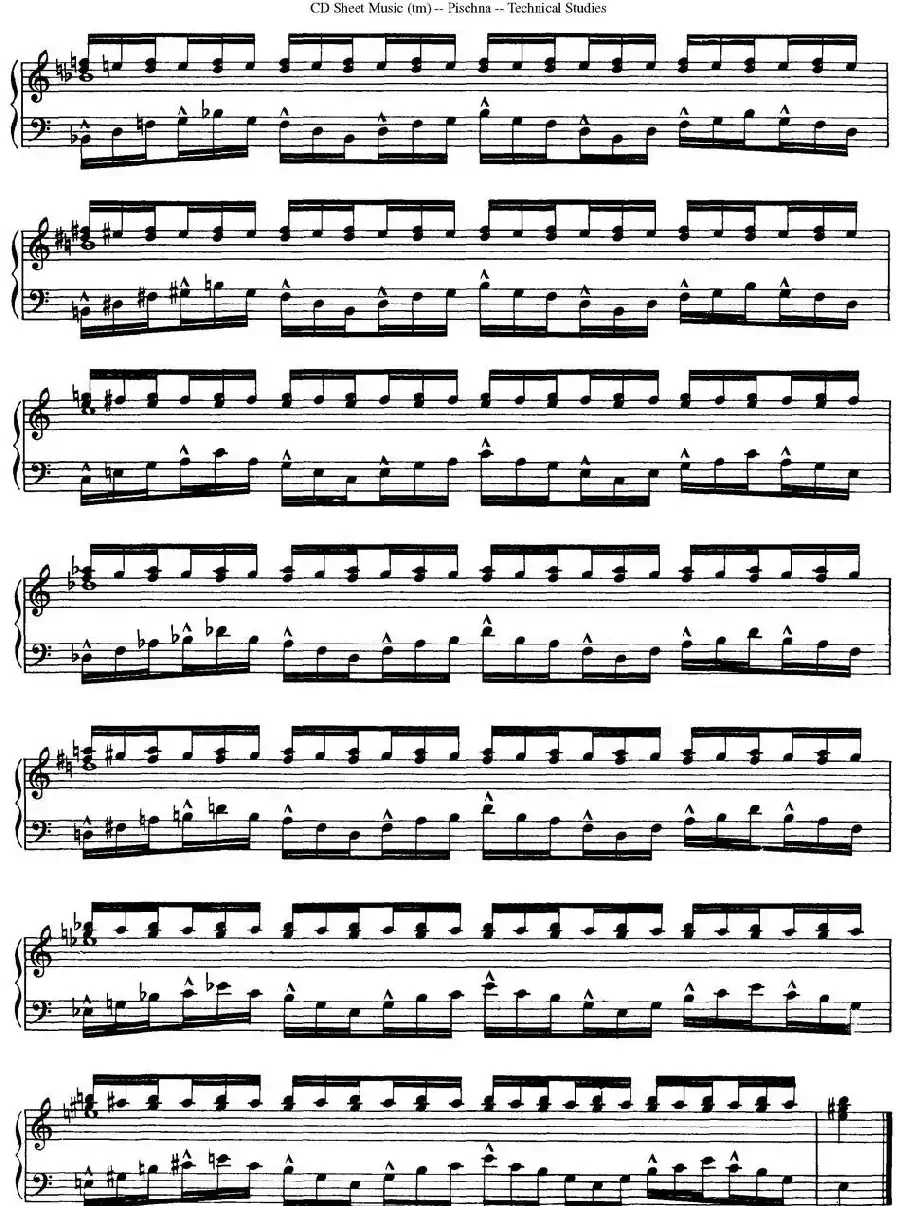 Technical Studies 60 Progressive Exercises (60首钢琴循序渐进练习曲 P21——30)