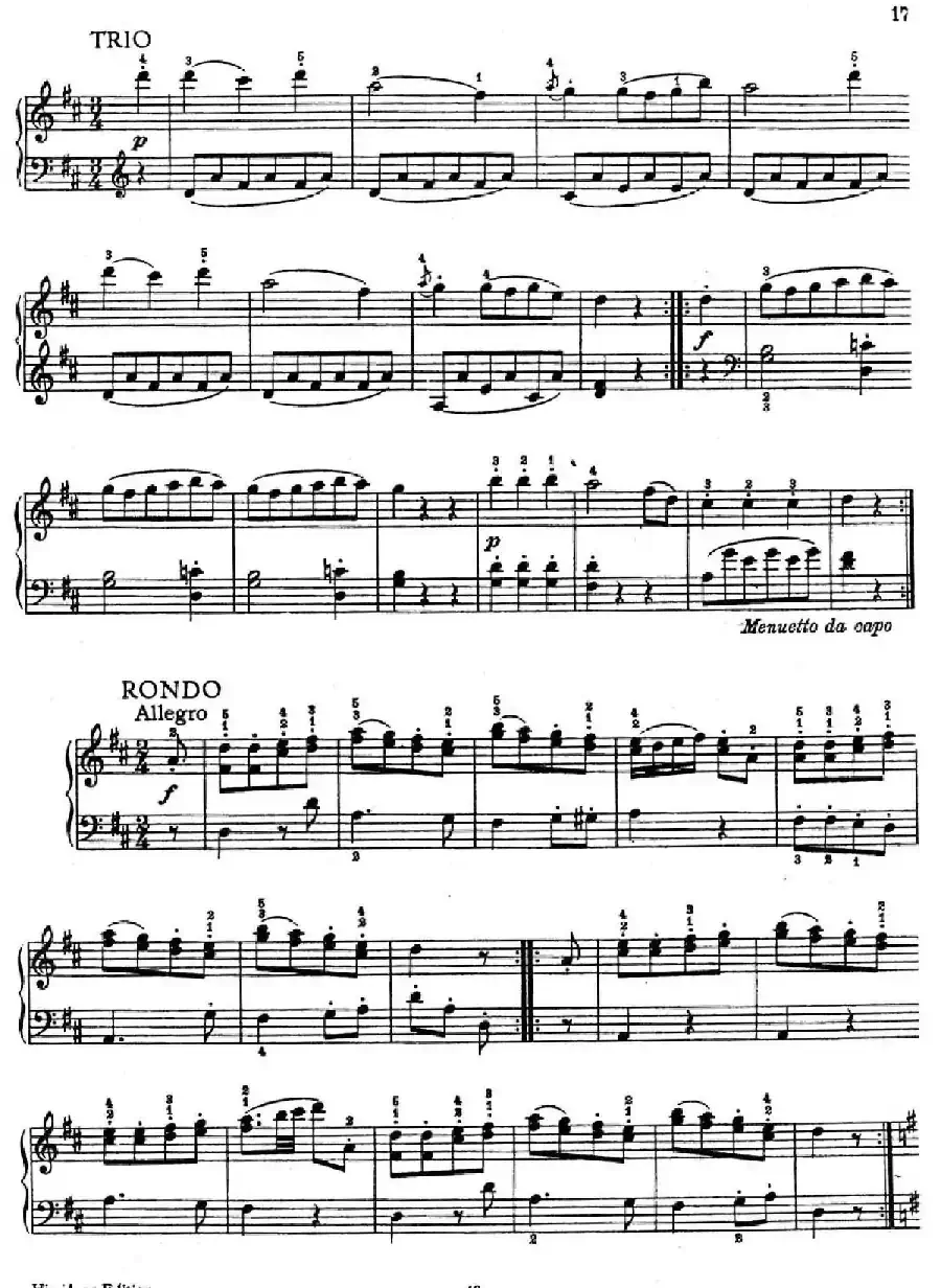 6 Viennese Sonatinas K.439b(6首维也纳小奏鸣曲·Ⅲ)