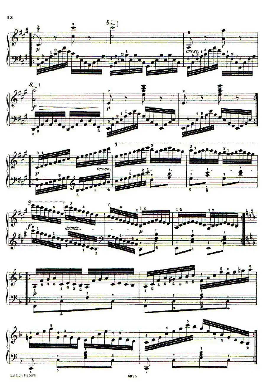 School of the Virtuoso Op.365(60首钢琴高级练习曲·4)