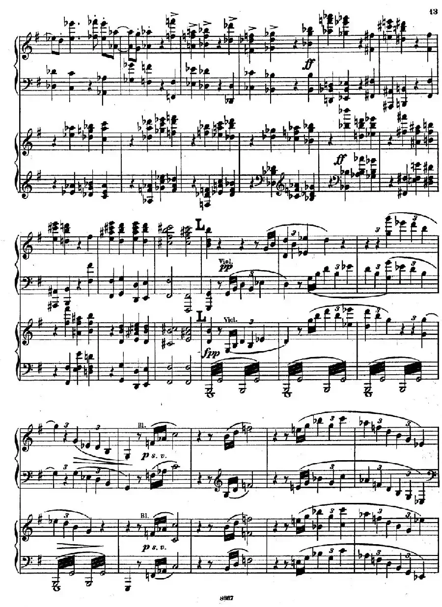 Symphony No.4 in e Minor Op.98(e小调第四交响曲·双钢琴)