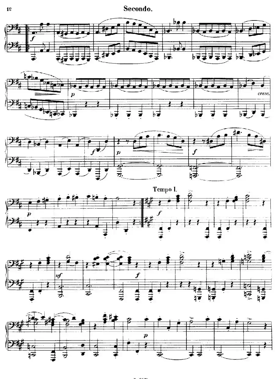 Walzer Op.3 - 4 hands(圆舞曲·四手联弹)