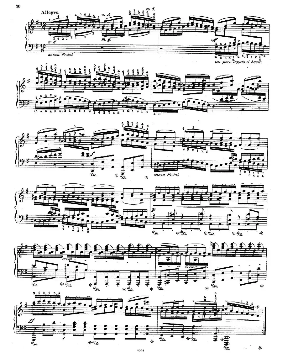 Brandenburg Concerto No.3 in G Major BWV.1048(G大调第三勃兰登堡协奏曲·钢琴独奏版)