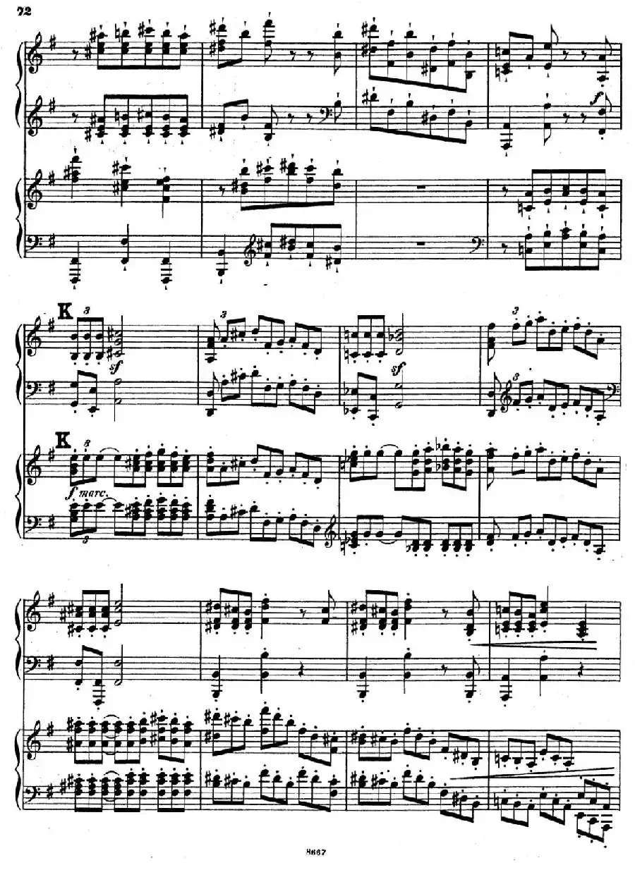 Symphony No.4 in e Minor Op.98(e小调第四交响曲·双钢琴)