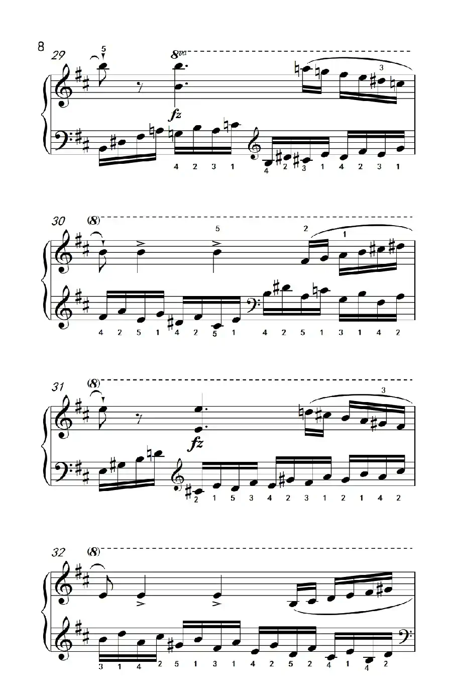 第八级2.练习曲 No.6 (中央音乐学院 钢琴(业余)考级教程 7-9级)