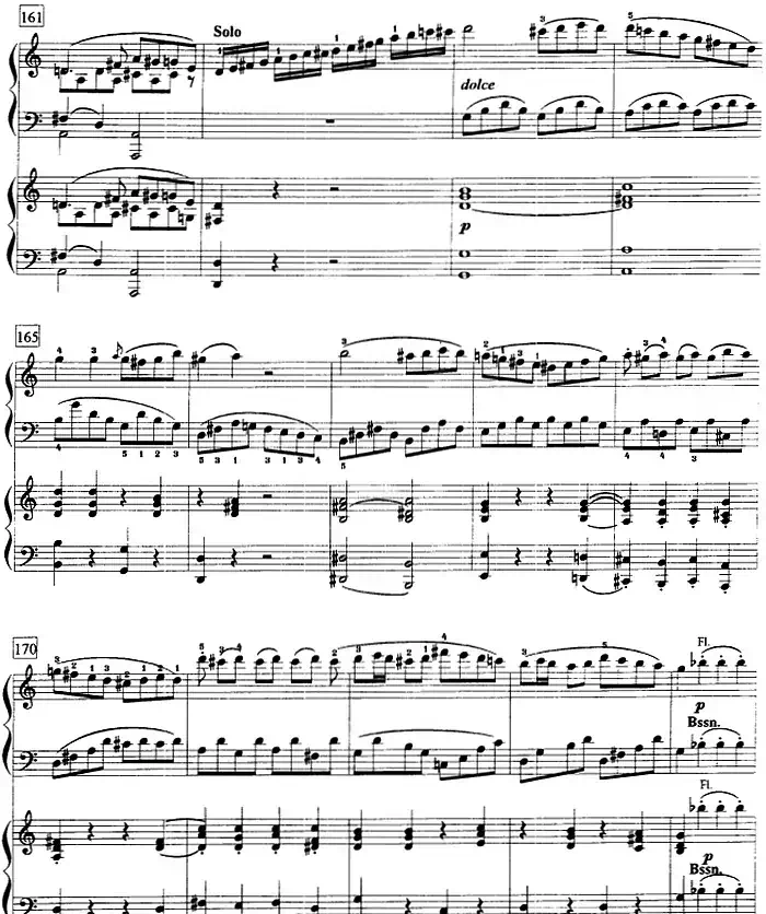 钢琴教程第八级 大型乐曲(C大调第一钢琴协奏曲 Op.15 第一乐章)