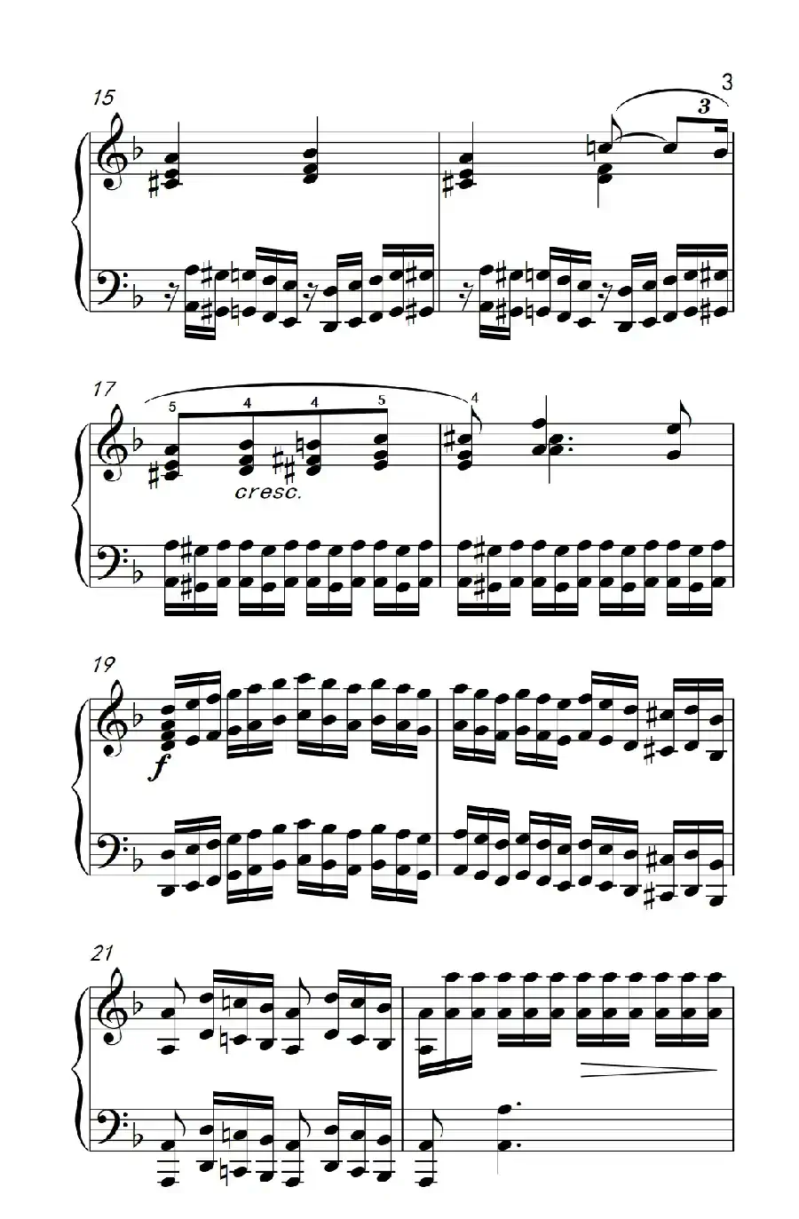 莫什科夫斯基 钢琴练习曲(第九首)