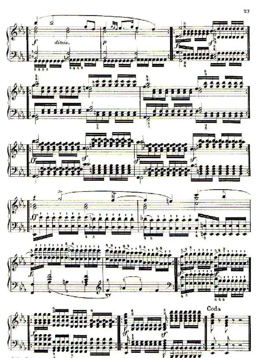 School of the Virtuoso Op.365(60首钢琴高级练习曲·10)