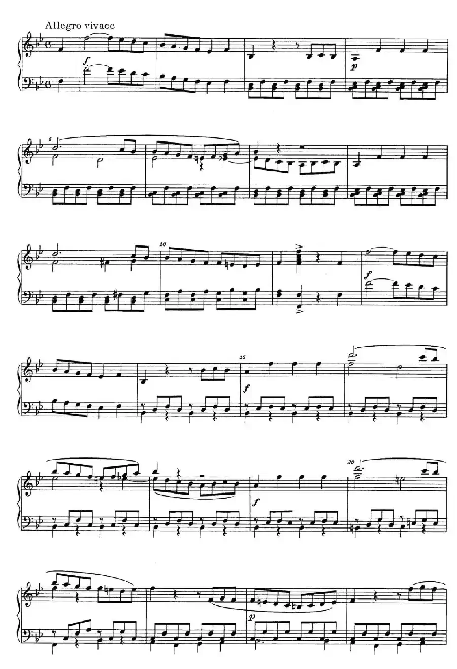 降B大调钢琴奏鸣曲 (Piano Sonata in B-flat Major Op.1)