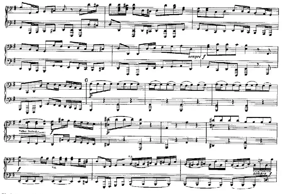 Brandenburg Concerto No.3 in G Major BWV.1048(G大调第三勃兰登堡协奏曲·四手联弹版)
