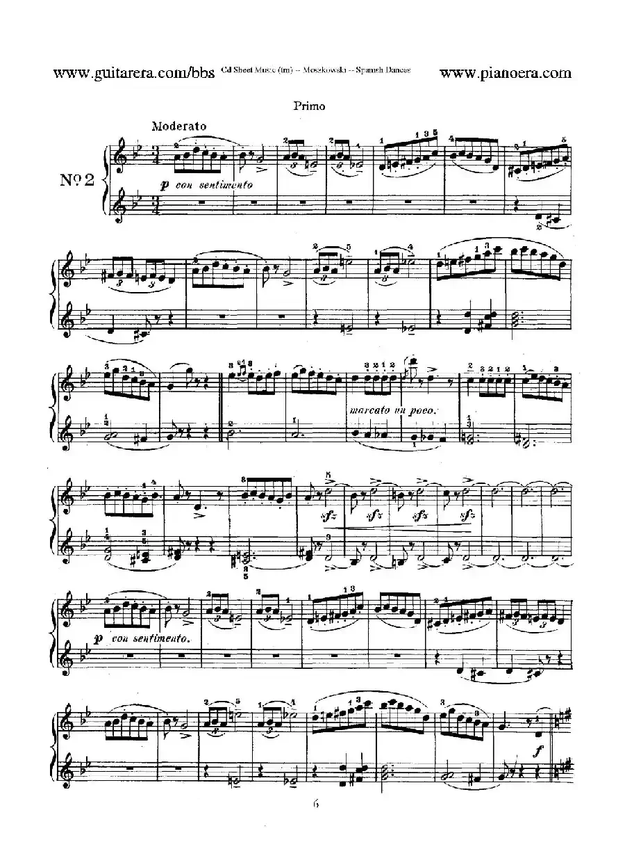 Spanish Dances Op.12(西班牙舞曲·四手联弹版)