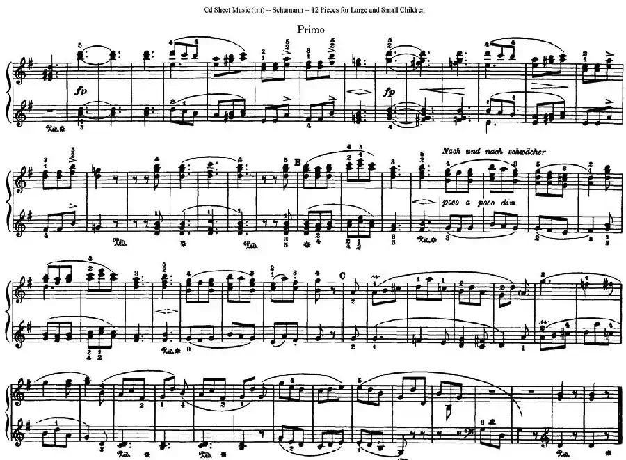 12首为孩子们而作的四手联弹曲 Op.85(四手联弹)(8)