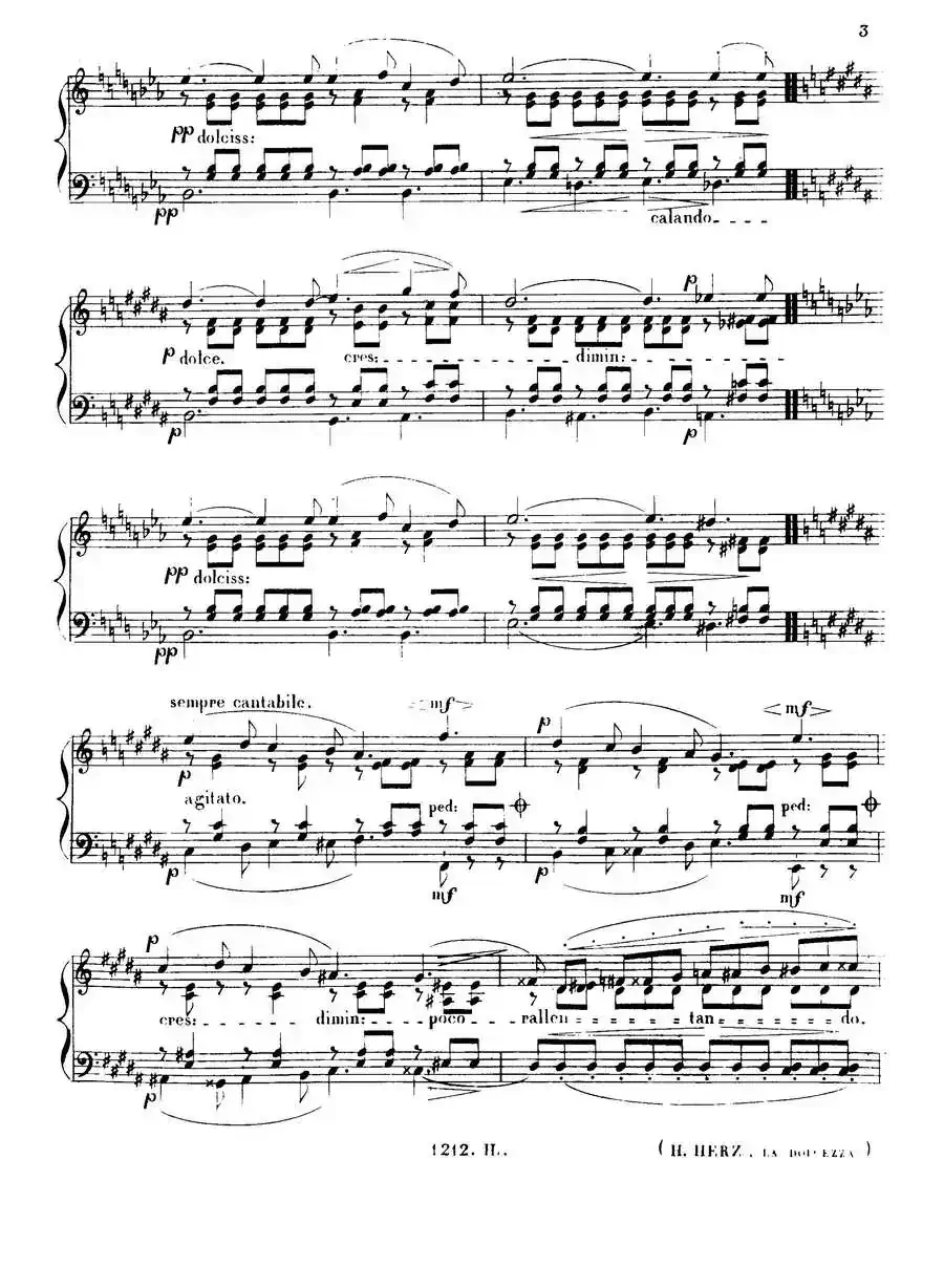 3 Nocturnes Caractéristiques Op·45(3首个性夜曲·1)
