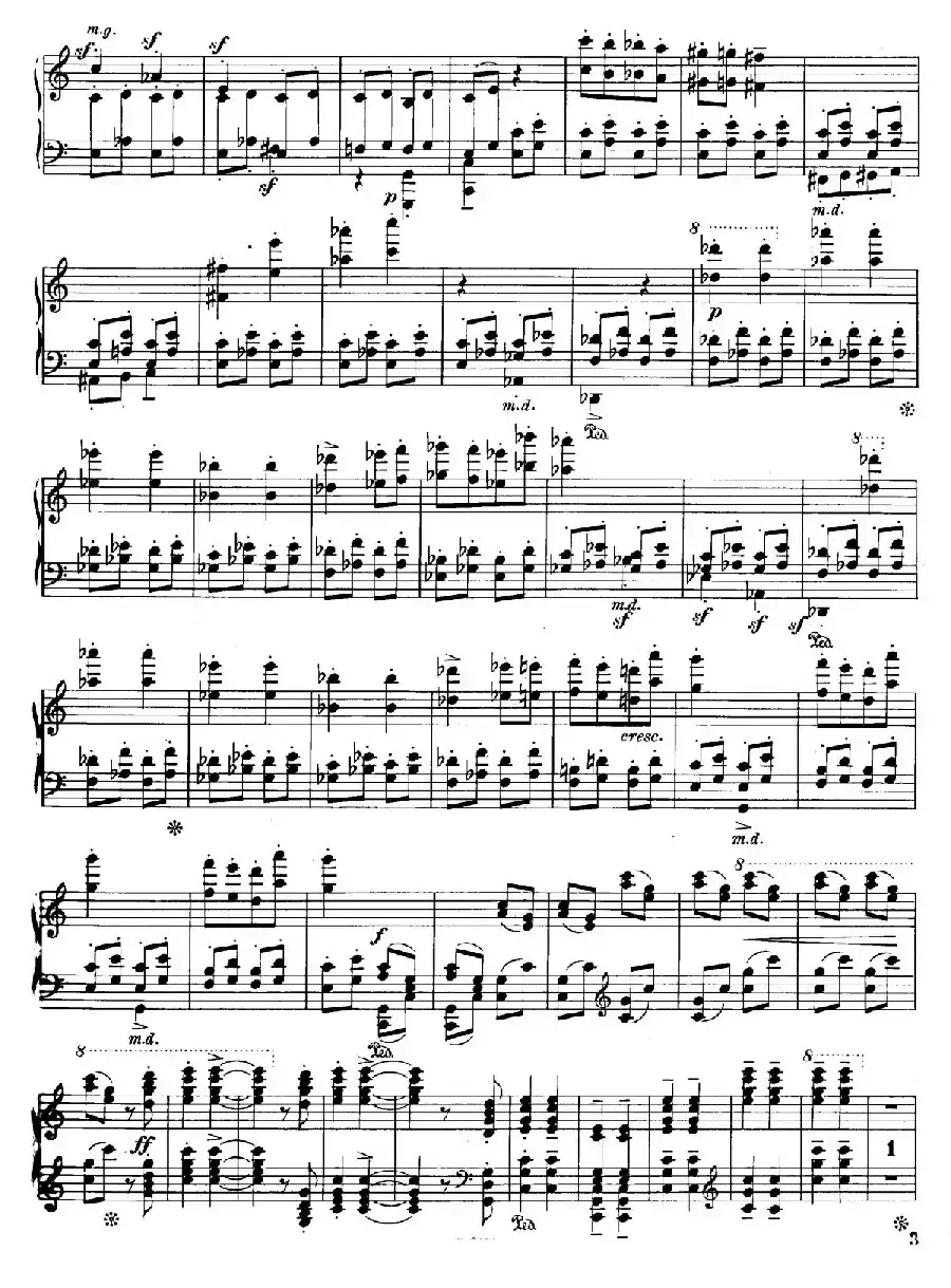 Four Rhapsodies Op.11(4首狂想曲·Ⅲ)