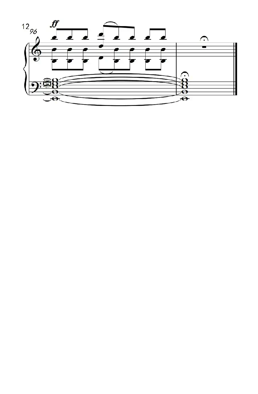 六首保加利亚节奏舞曲 第六首(巴托克 小宇宙 钢琴教程 6)