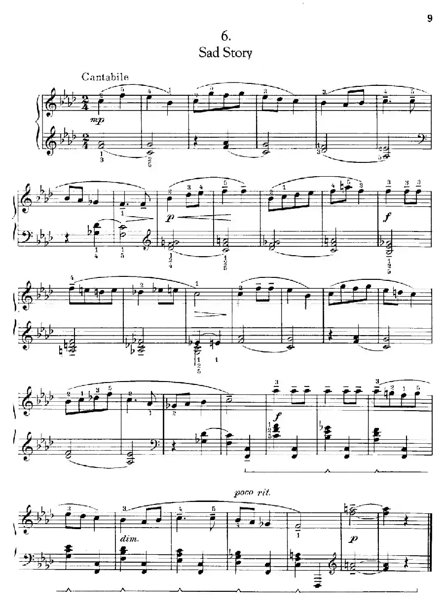 Thirty Pieces For Children Op.27(30首儿童钢琴曲 6—10)