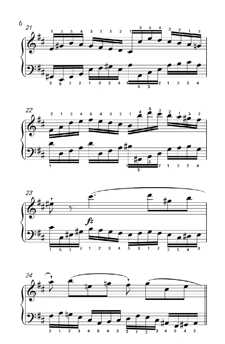 第八级2.练习曲 No.6 (中央音乐学院 钢琴(业余)考级教程 7-9级)