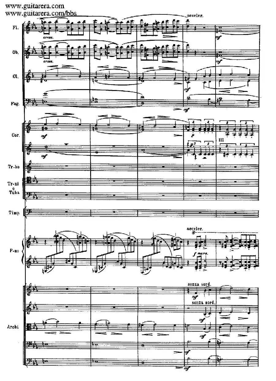 c小调第二钢琴协奏曲 Op.18(第一乐章总谱·P19——27)