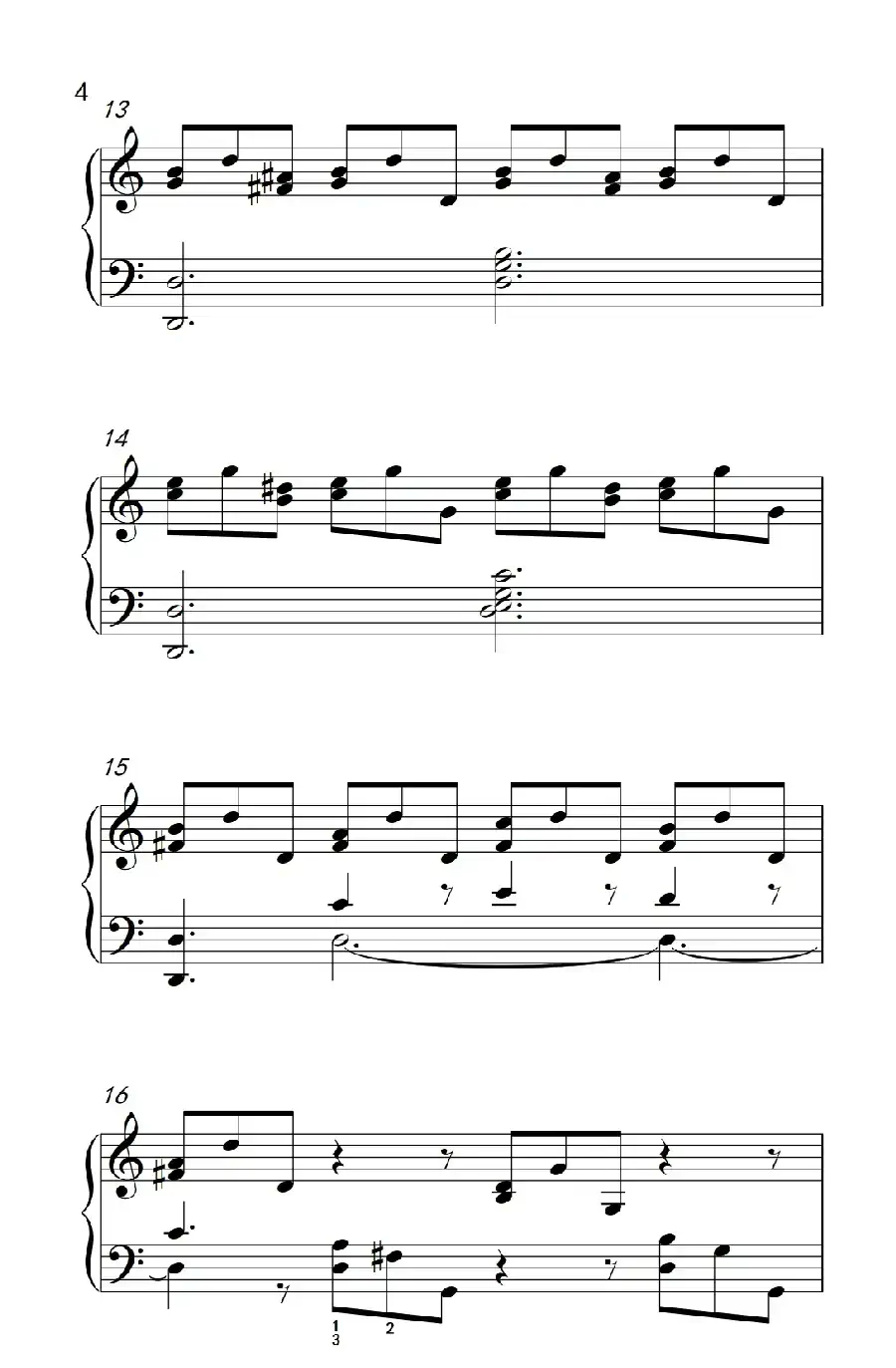 莫什科夫斯基 钢琴练习曲(第八首)