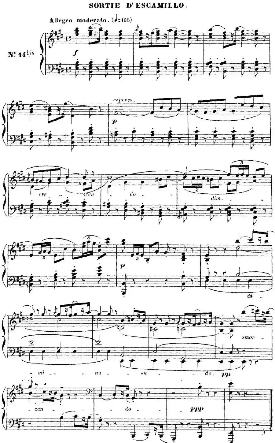 Carmen for Solo Piano(卡门全剧钢琴独奏版)(No.14)