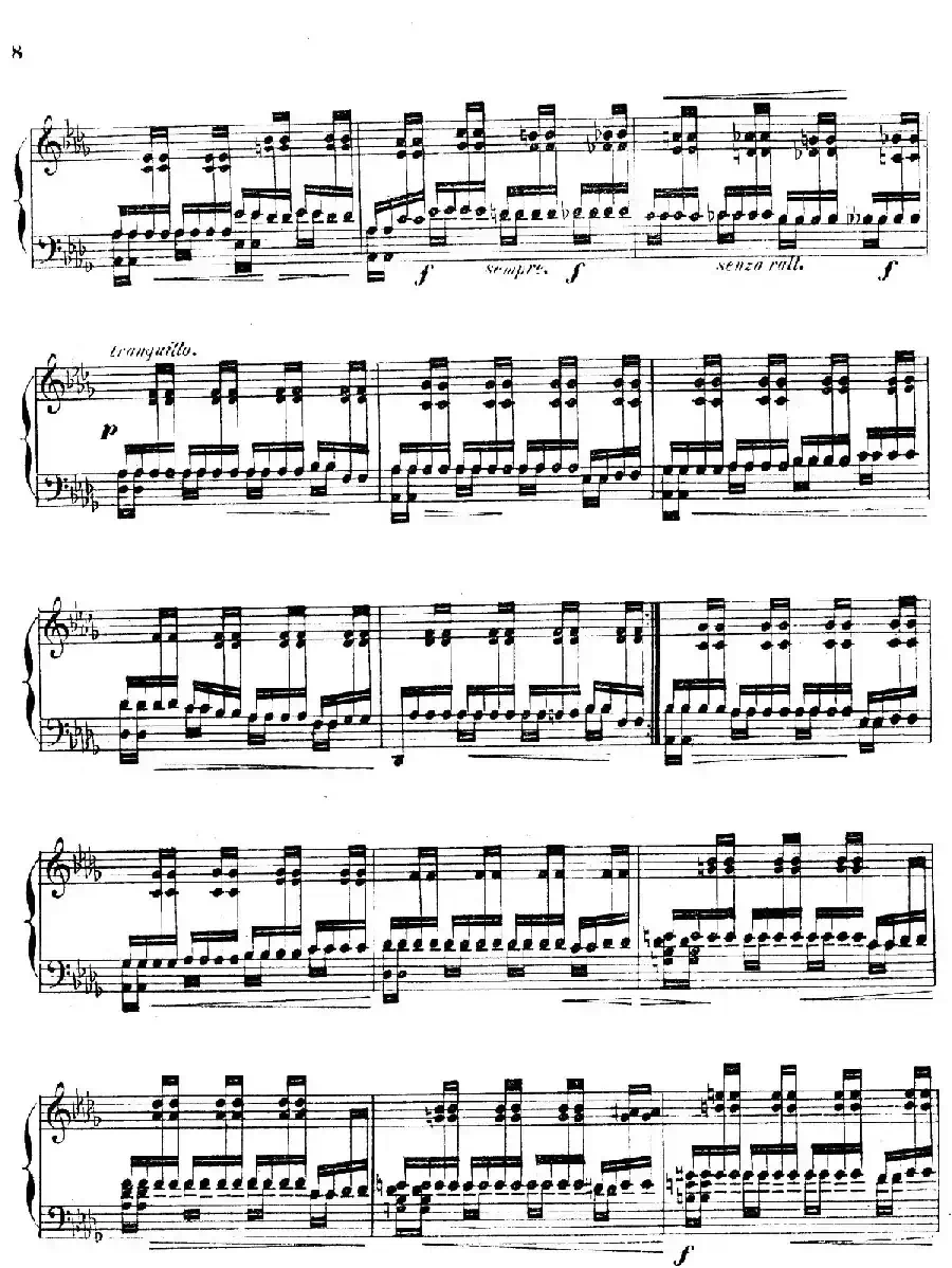 Grande Etude de Concert Tremolo Op.58(音乐会练习曲“震音”)