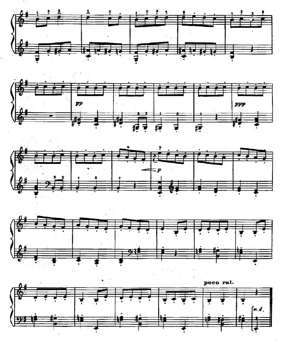 Ten Bagatelles Op.5(10首小品·9. e小调)
