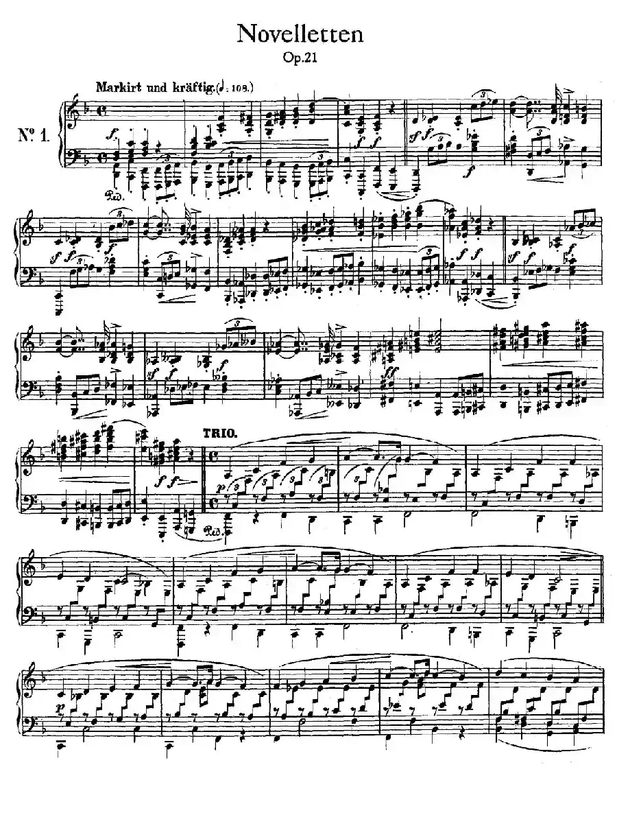 Novelletten Op.21(1)