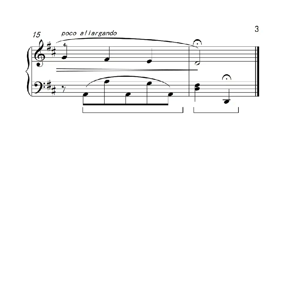 摇篮曲(约翰·汤普森 成人钢琴教程 第二册)
