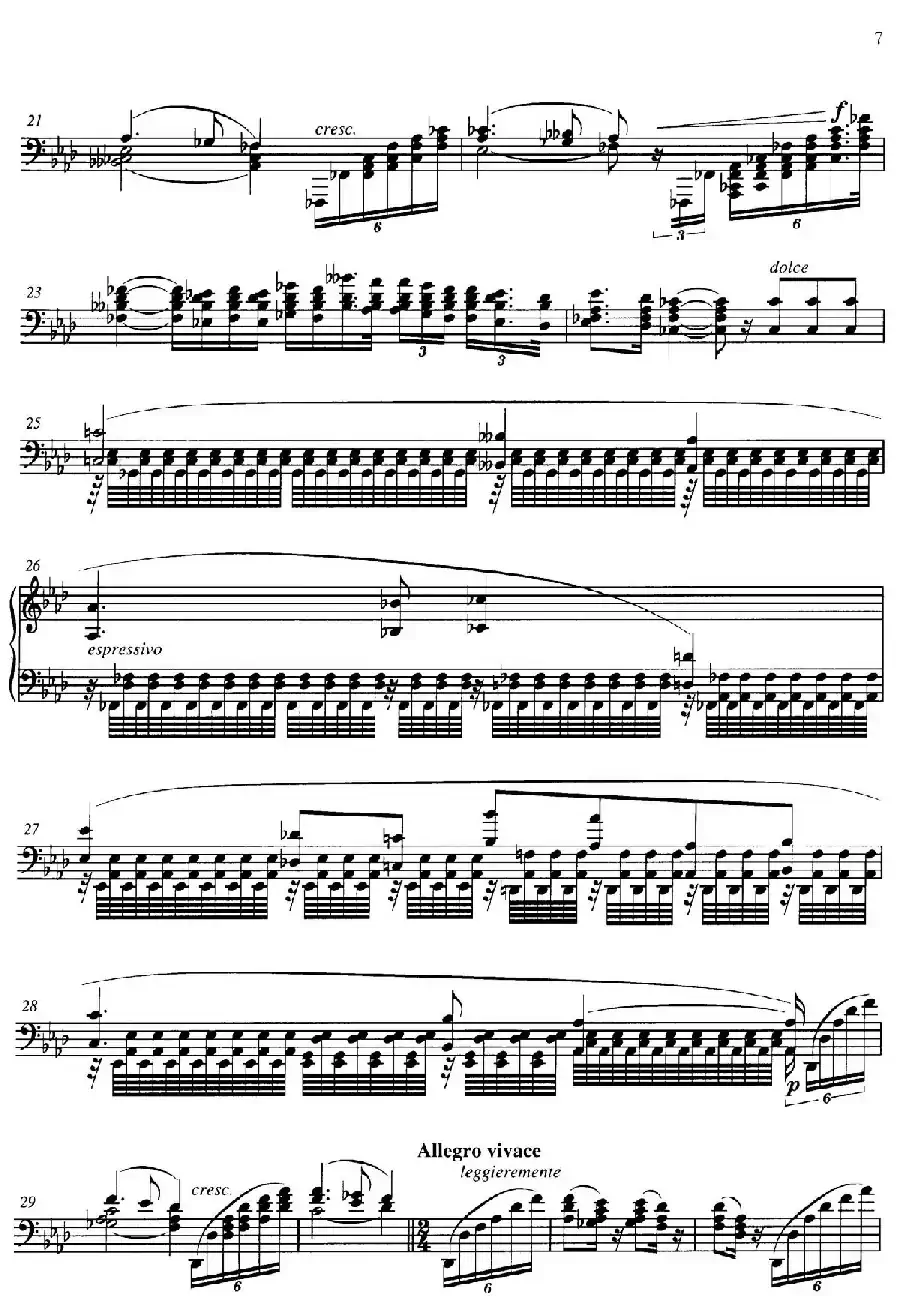 3 Grandes Etudes Op.76 No.1(3首华丽练习曲·1)