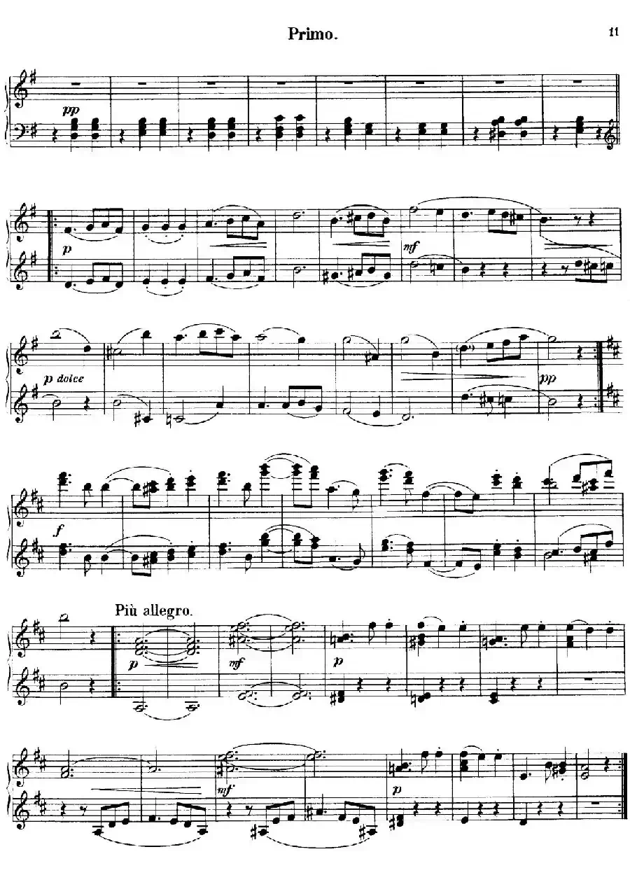 Walzer Op.3 - 4 hands(圆舞曲·四手联弹)
