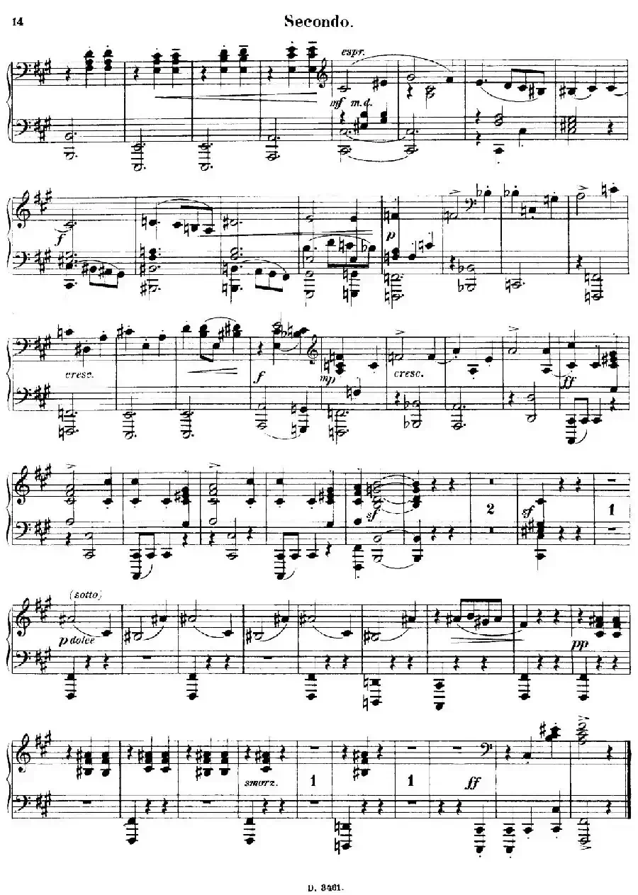 Walzer Op.3 - 4 hands(圆舞曲·四手联弹)