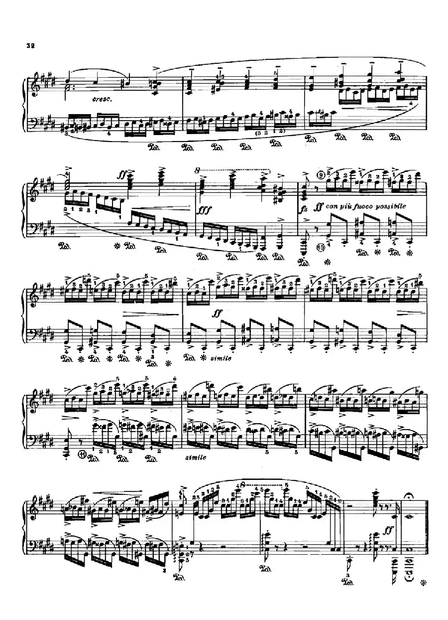12 Etudes Op.10 柯尔托教学版(12首练习曲·4)