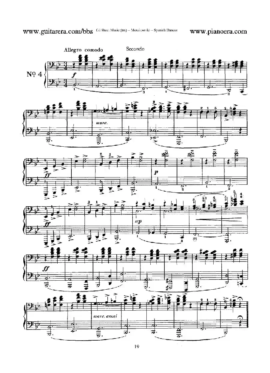 Spanish Dances Op.12(西班牙舞曲·四手联弹版)