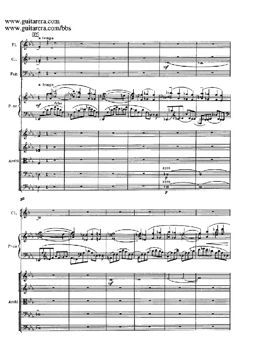 c小调第二钢琴协奏曲 Op.18(第三乐章总谱P13——24)