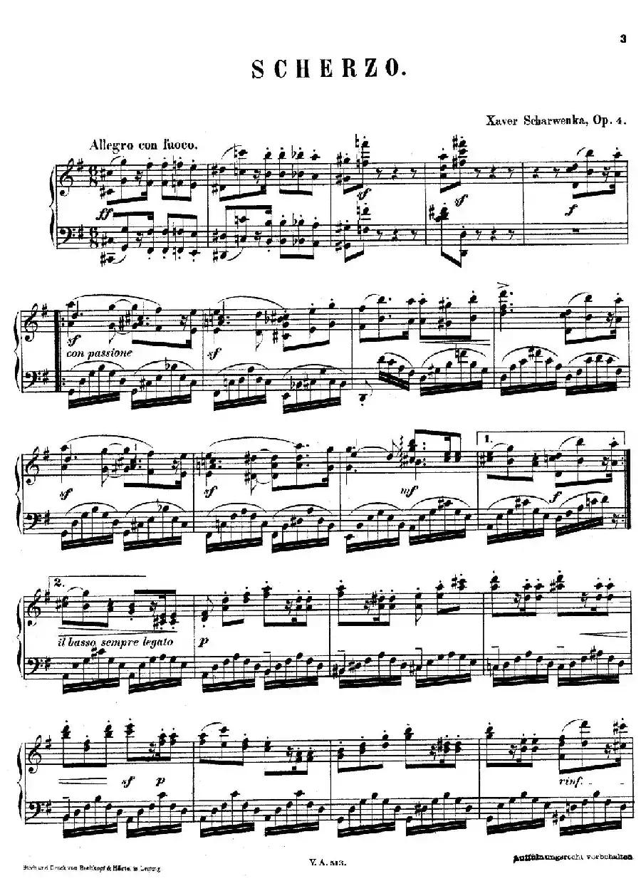 Scherzo in G Major Op.4(G大调谐谑曲)