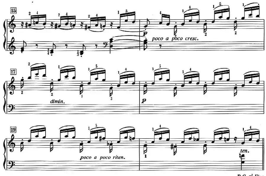 50首莱蒙钢琴练习曲 作品37(NO.45)
