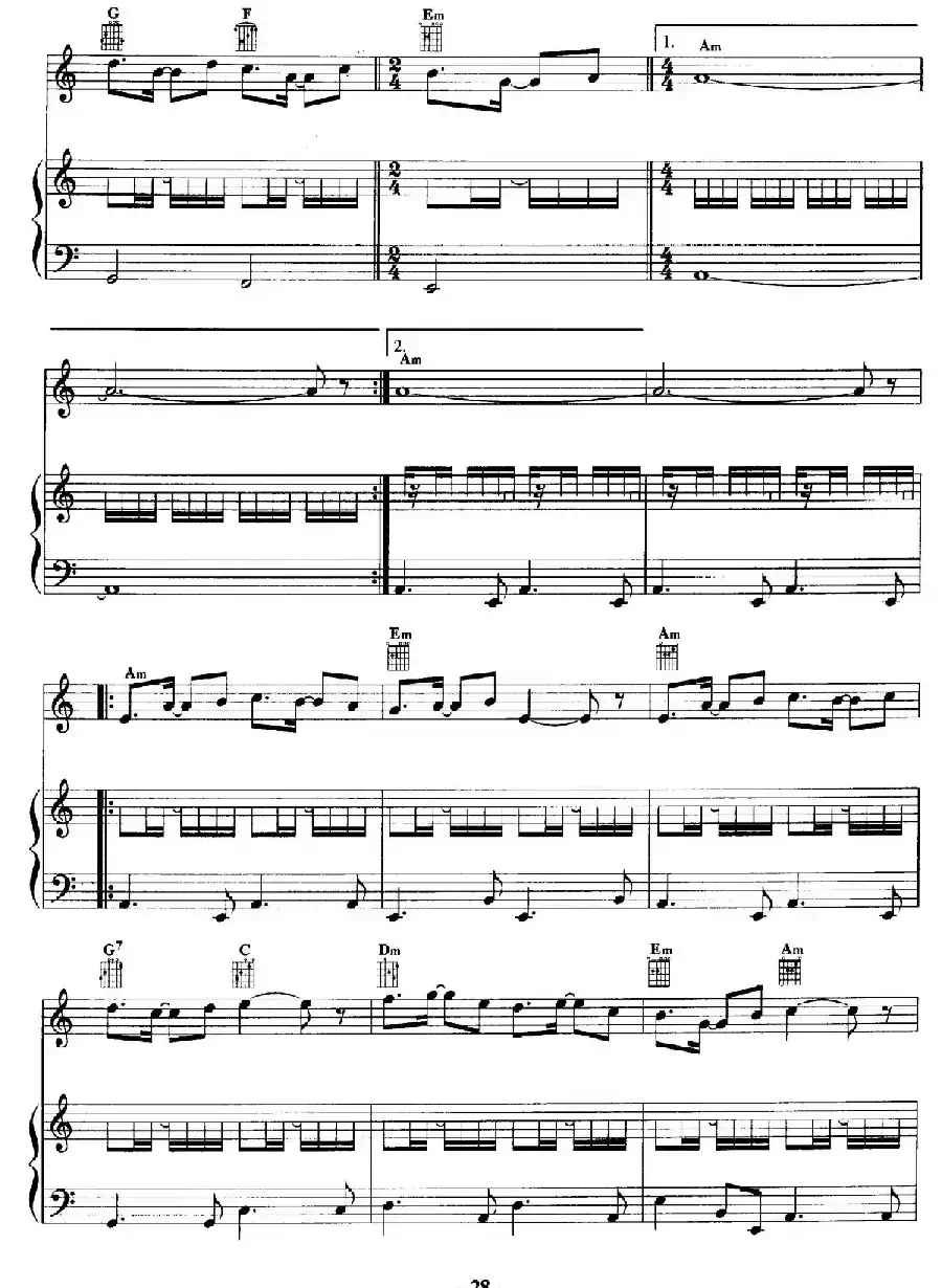 电影配乐大师莫瑞康最佳20首钢琴谱(Best of Ennio Morricone·8)