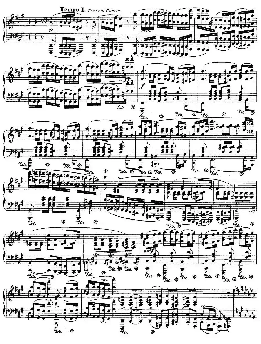 Polonaise in f-Sharp Minor Op.44(升f小调波兰舞曲)