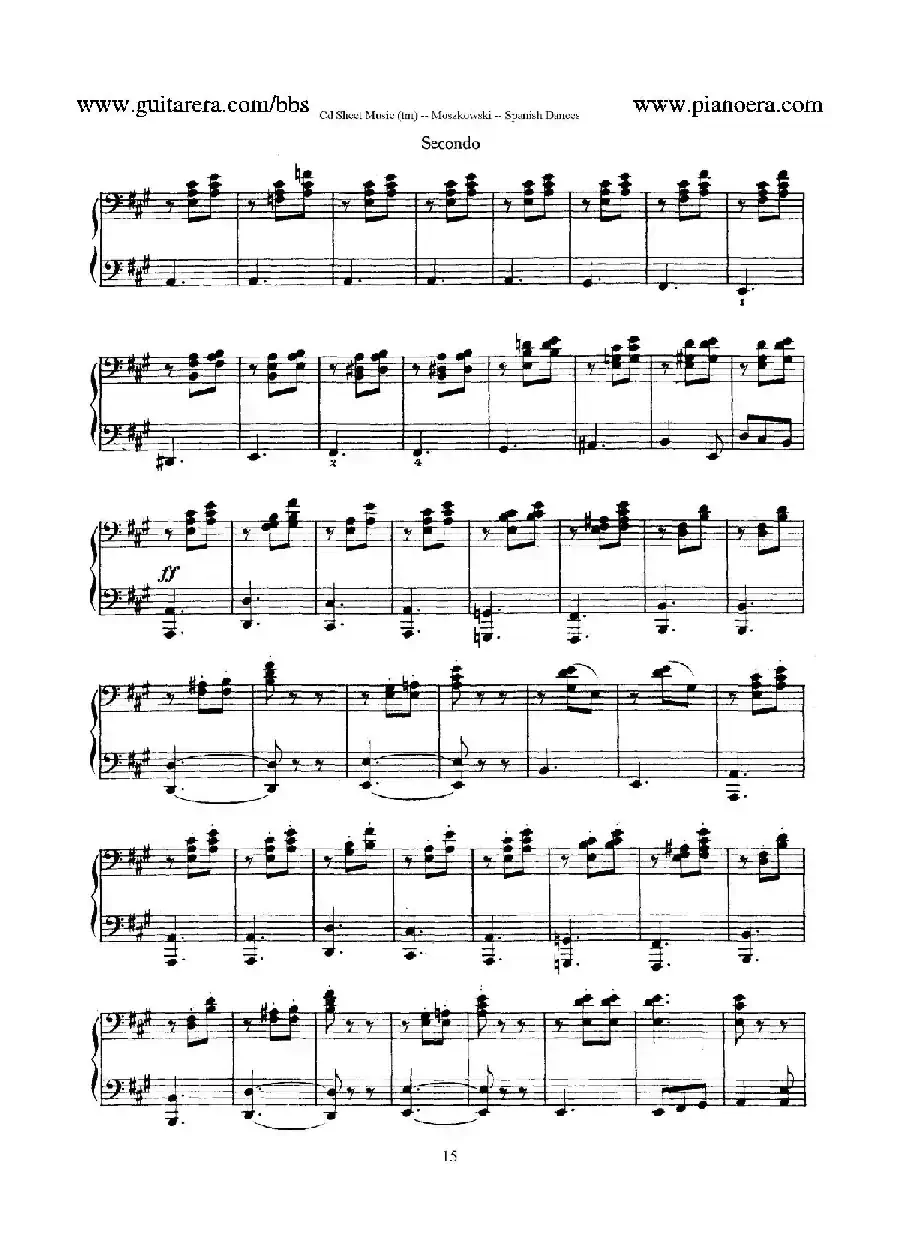 Spanish Dances Op.12(西班牙舞曲·四手联弹版)