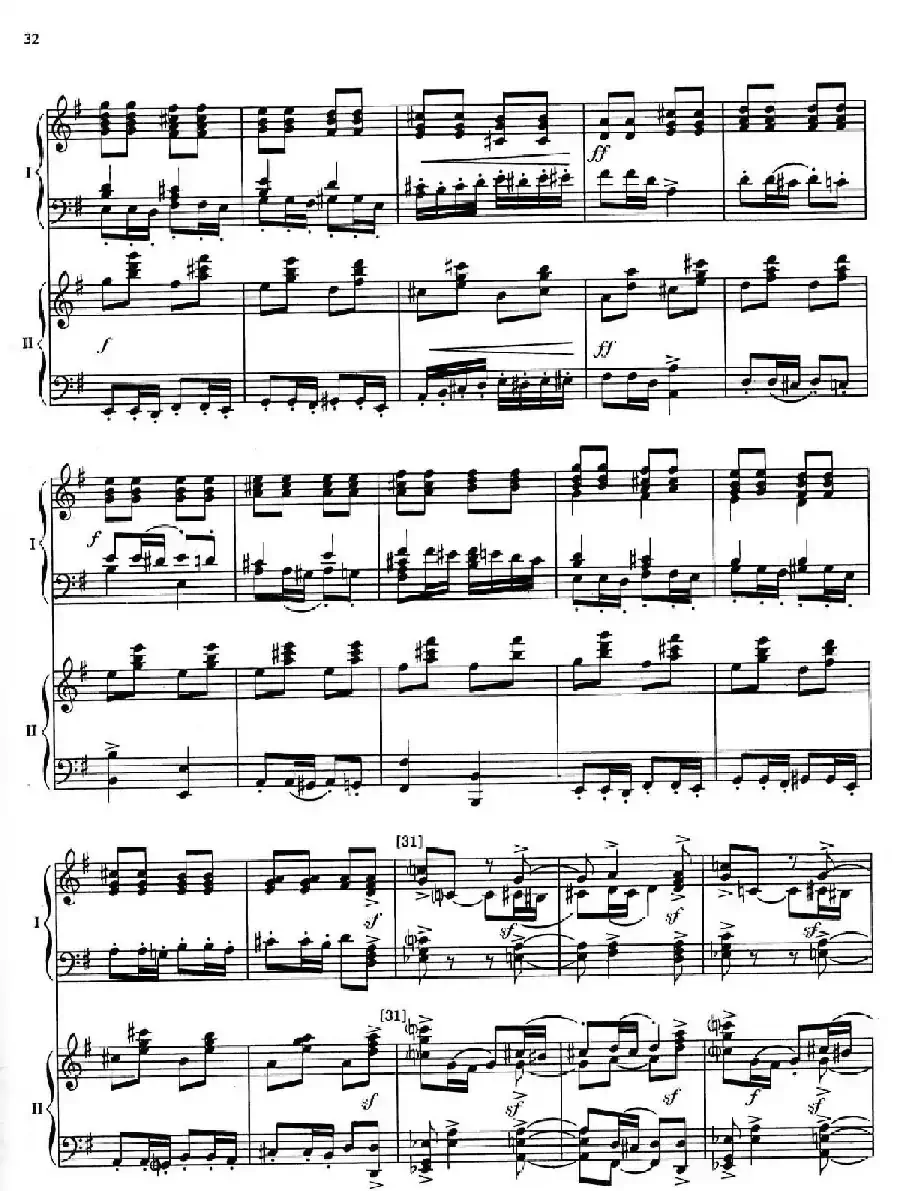 Nutcracker Op.71 芭蕾舞剧《胡桃夹子》(改编双钢琴版·第三部分)