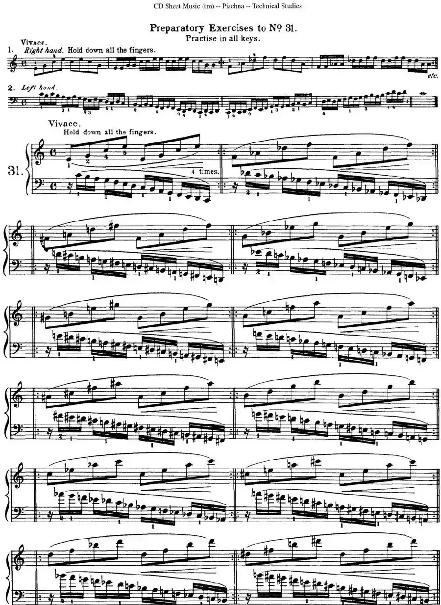 Technical Studies 60 Progressive Exercises (60首钢琴循序渐进练习曲 P41——50)