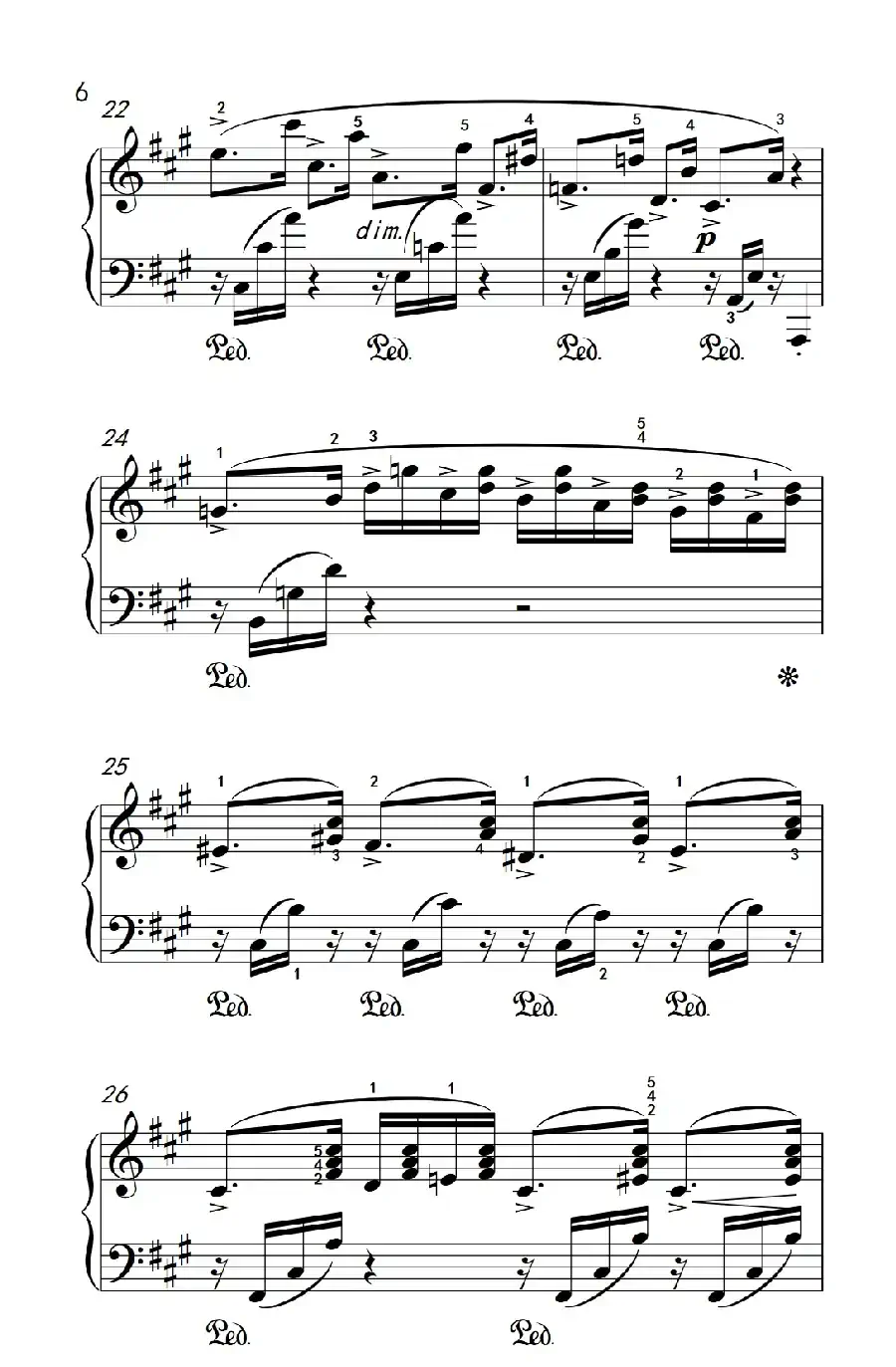 第六级 2.蝴蝶(中央音乐学院 钢琴(业余)考级教程 4-6级)