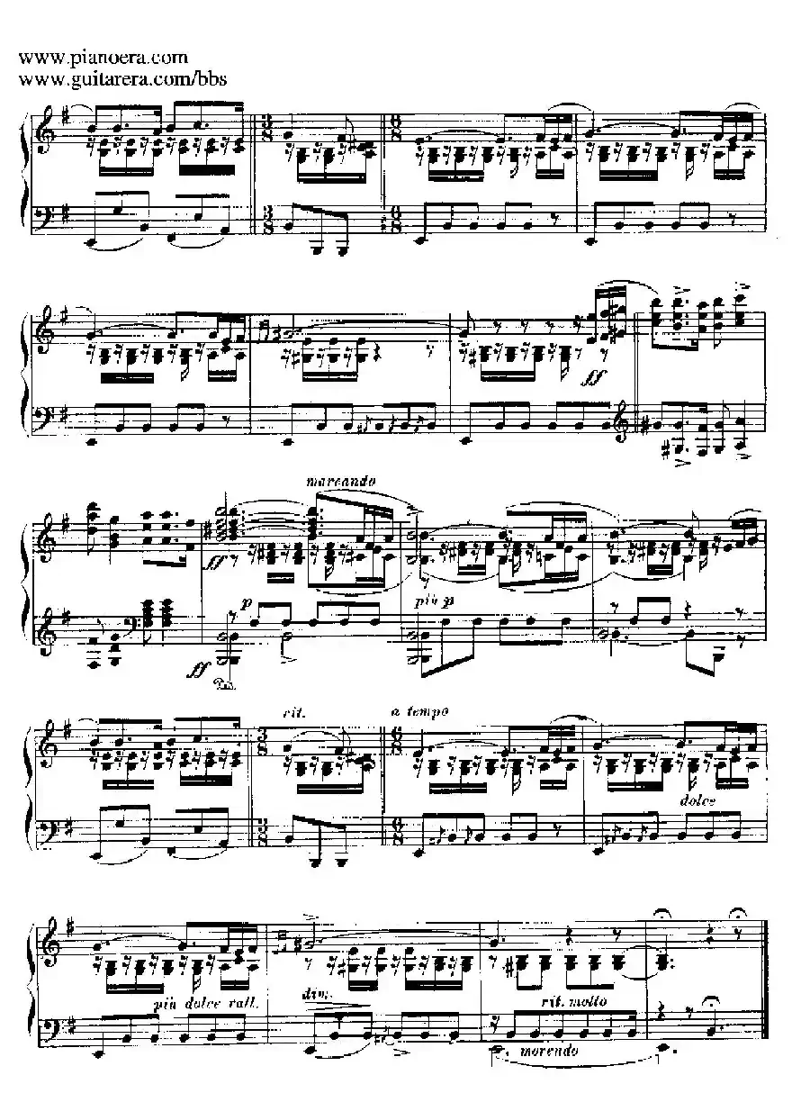 12 Spanish Danses Op.37(12首西班牙舞曲·5)