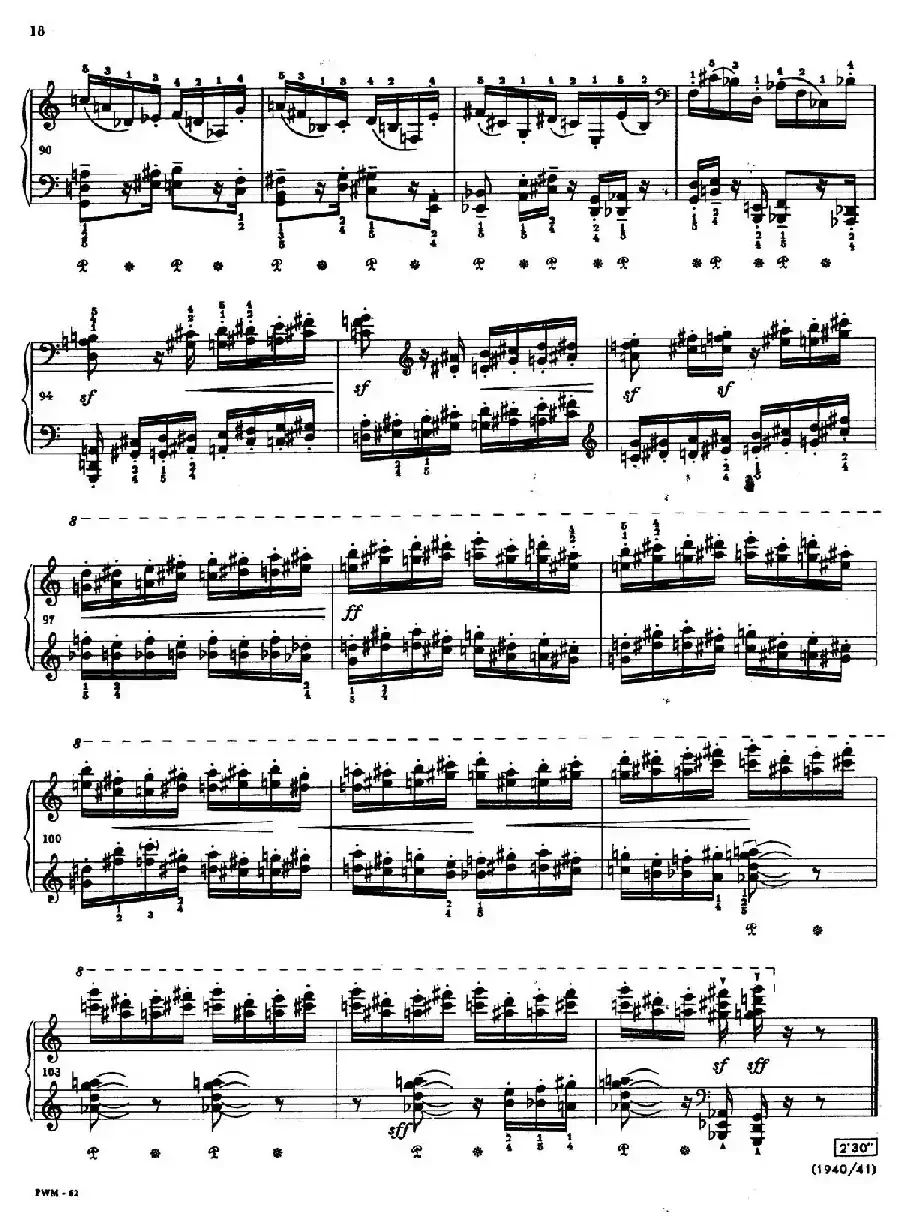 Two Studies(2首练习曲 2. 不过分的快板)