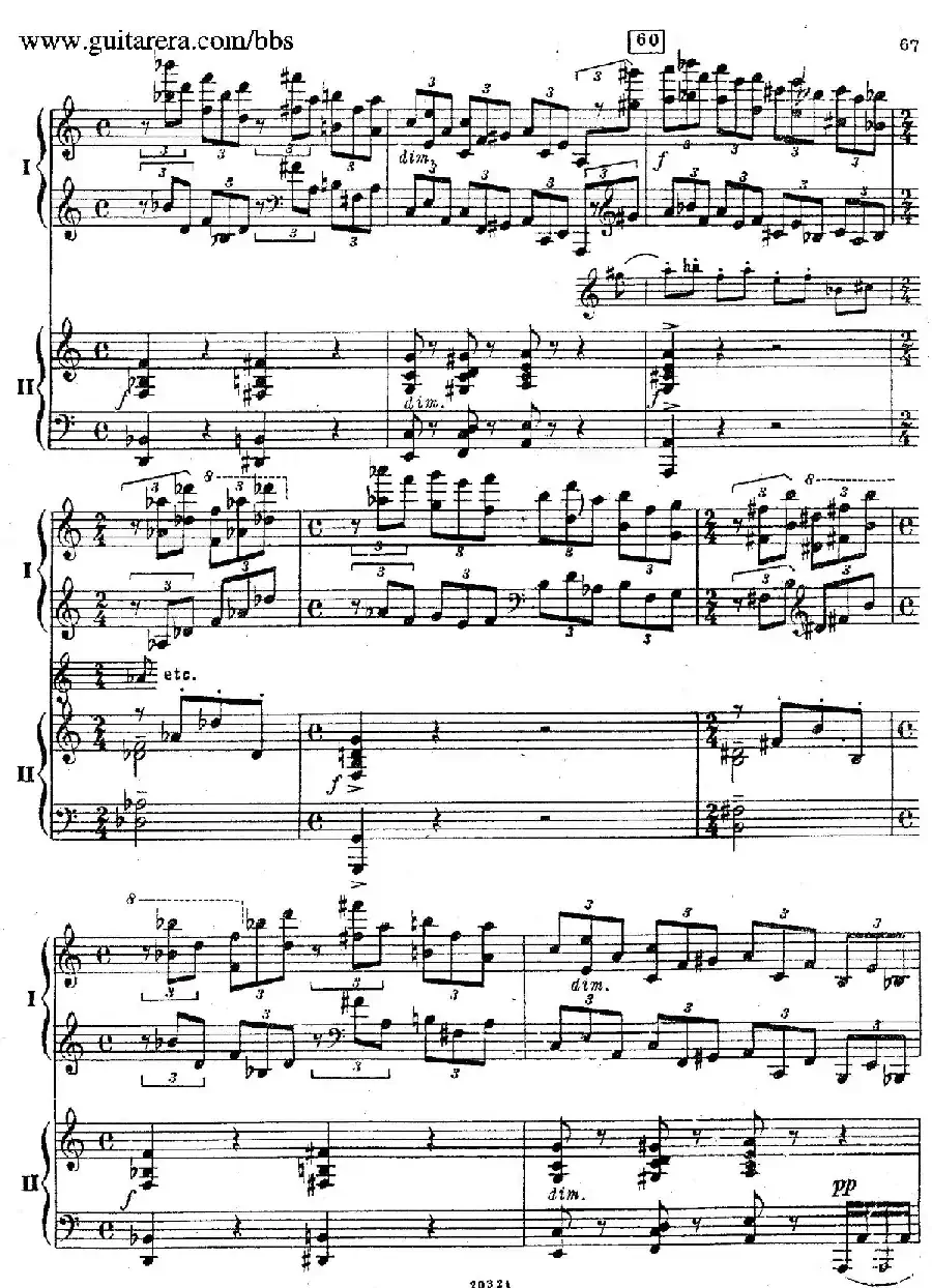 Rhapsody On A Theme Of Paganini Op.43(帕格尼尼主题狂想曲·双钢琴)(P61——87)