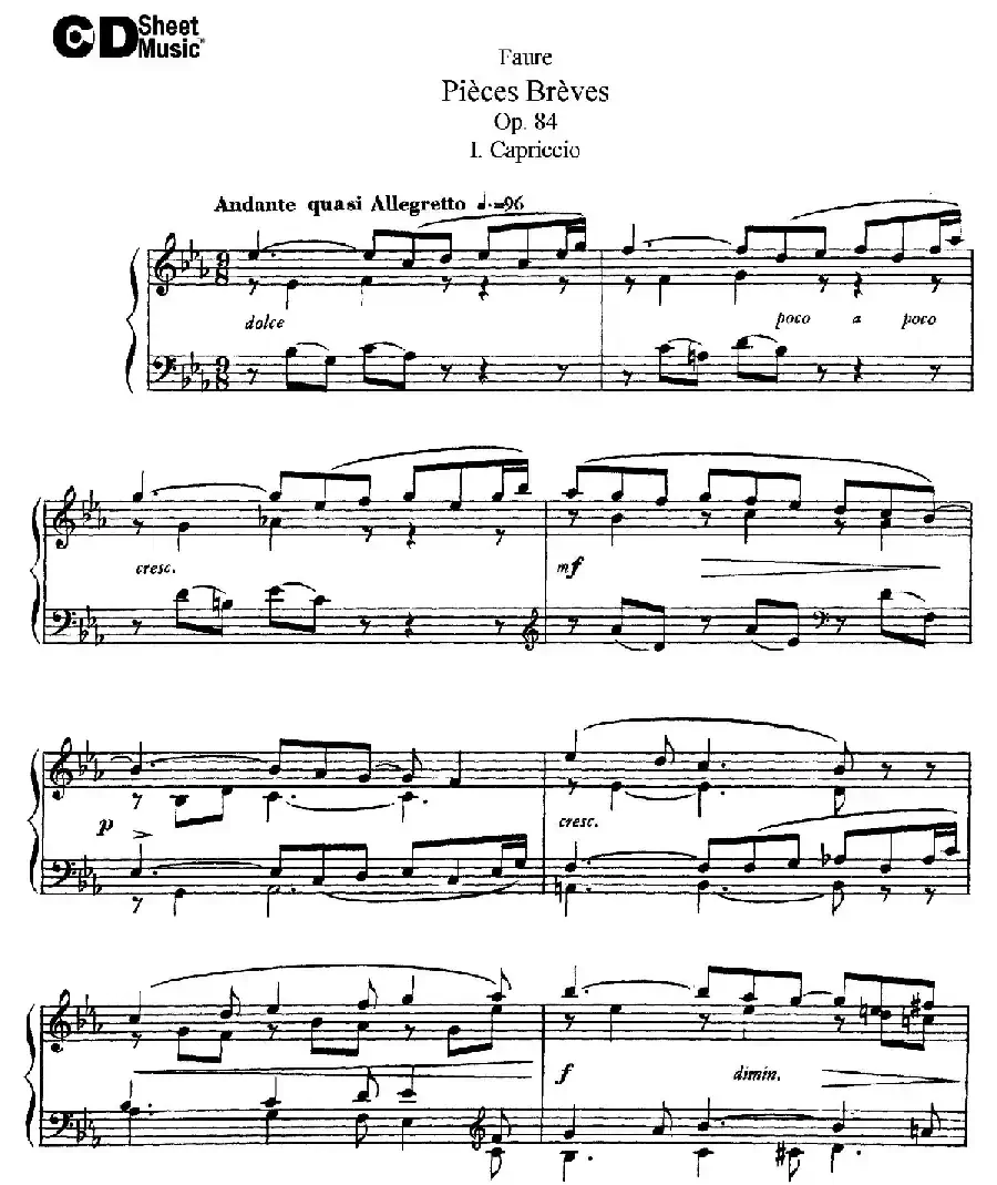 Pieces Breves Op.84(Ⅰ)