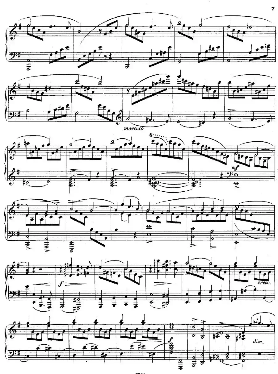 Piano Sonata in e Minor Op.28(e小调钢琴奏鸣曲)