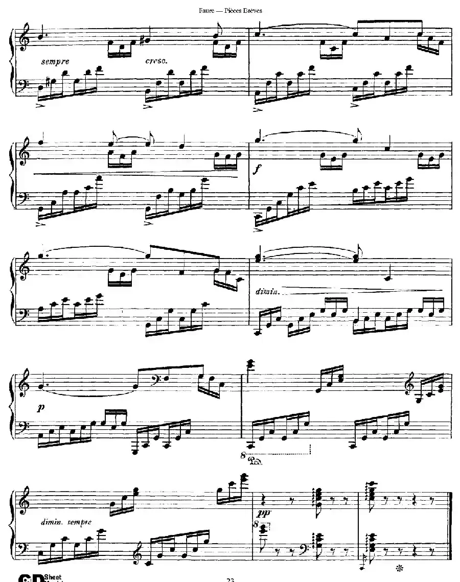 Pieces Breves Op.84(Ⅶ)
